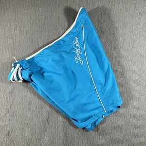 Body‎ Glove Swimming Trunks Mens XL Blue Waist Drawstring Surfing Beach